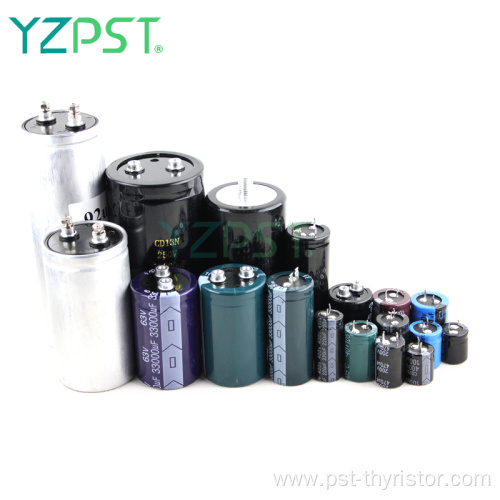 High temperature resistant large electrolytic capacitors